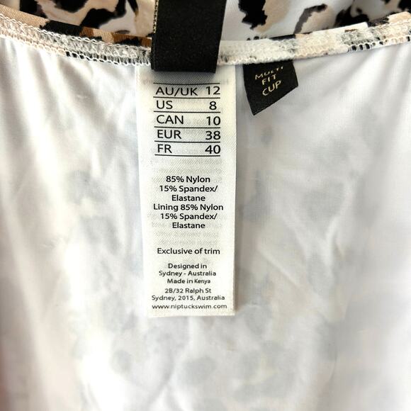 Nip Tuck Swim Leopard Print One Piece Swimsuit Women’s 8 Tummy Control - Picture 10 of 10